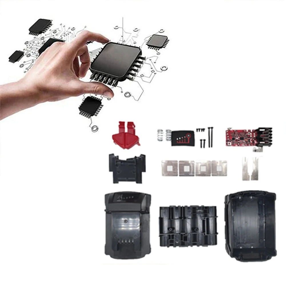 밀워키 M18 10용 배터리 케이스 + PCB 충전 회로 기판 핫 세일 도구 보드 키트