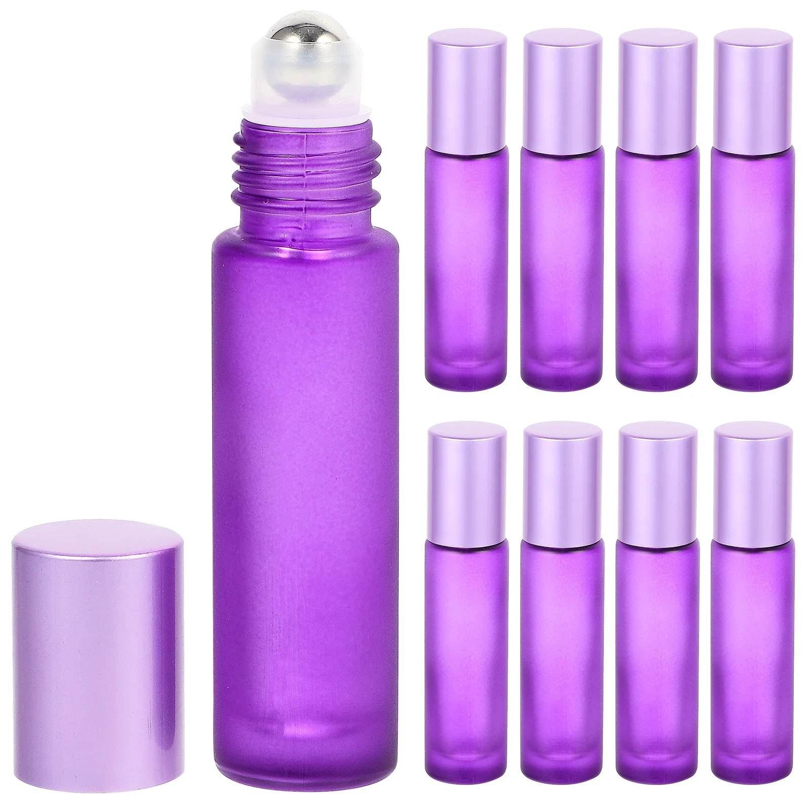 

10 Pcs Yellow Glass Rollerball Bottle Essential Oils Bottles for Massage Refillable Abs Eye Serum Empty Container