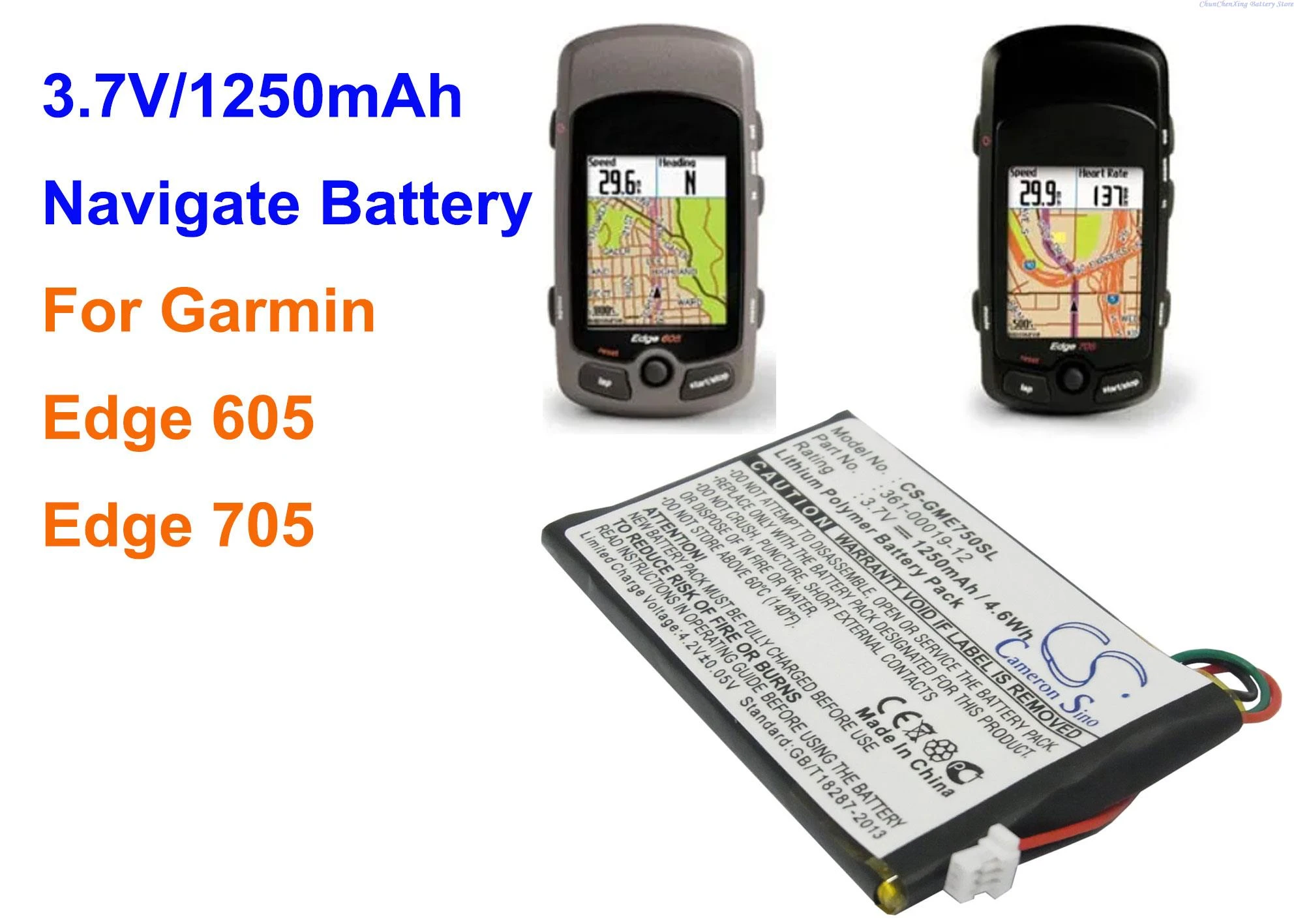 Cameron Sino 1250mAh GPS Navigator Battery 361 00019 12 Garmin Edge Edge 705|Digital Batteries| - AliExpress