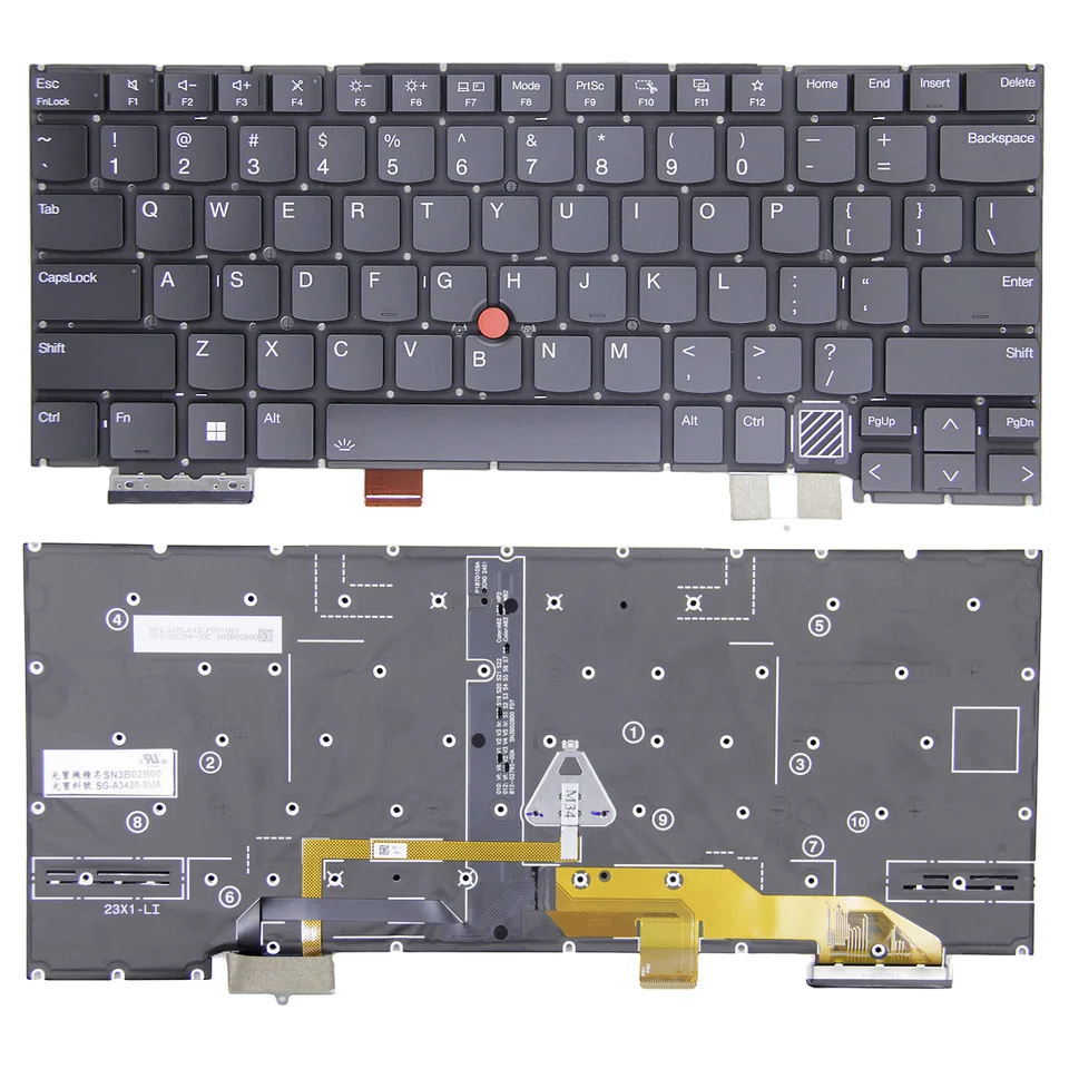 ThinkPad X1 Carbon Gen 12、英語配列キーボード Amazon.com: New Replacement Keyboard for Lenovo Thinkpad X1