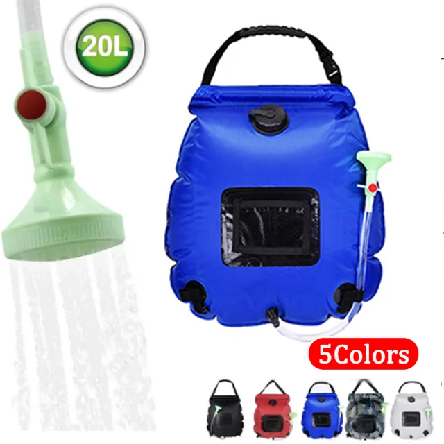 20L Outdoor Camping Shower Water Bag Solar Heating Portable Shower Camping  Hiking Climbing Bath Equipment Ducha Portatil Camping - AliExpress