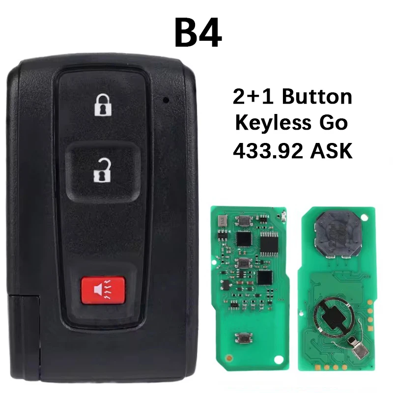 CN 007357 Aftermarket 2/3 Taste Smart Remote Key Fob 312/433 MHz 4D Chip Schlüssel FCC MOZB21TG MOZB31EG Für Toyota Prius 2004-2009 – Detail 14