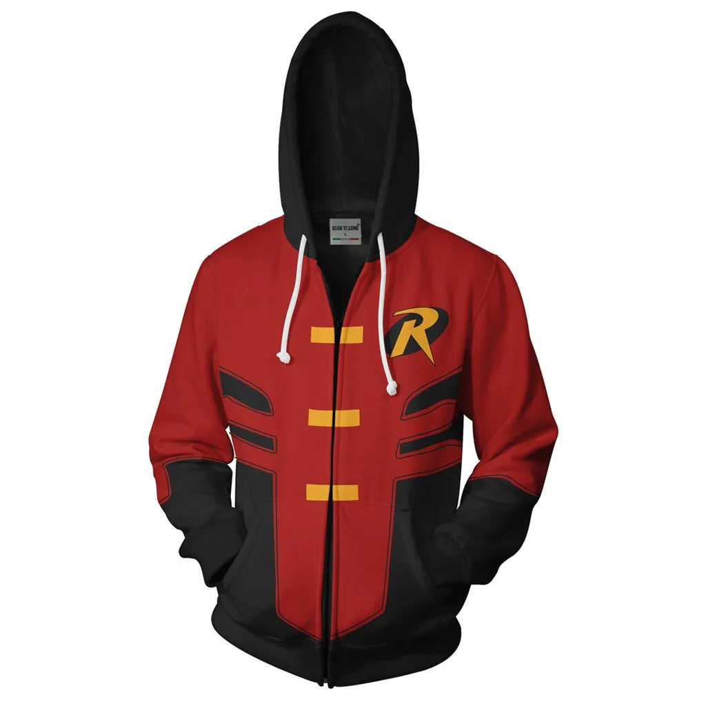 Cosplay Teen Titans Go Zipper Hoodie Sweatshirts Men Women Hoodie Pullover  Tops Robin Costume Jacket Tops Coats - AliExpress, image size:1024x1024