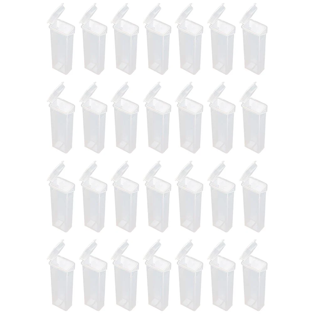 

50pcs Glass Slide Boxes Plastic Cuboid Microscope Glass Holder Slide Boxes