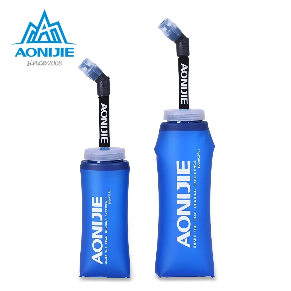 Aonijie 250ml 500ml opvouwbare zachte kolf waterfles inklapbare ultralichte tpu sport trail hardloopfiets zachte waterfles zak