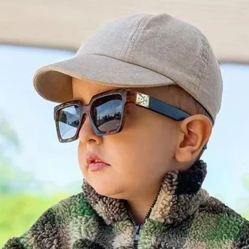 New Children Sunglasses Fashion Colorful Kid Sun Glasses Boy Girl Unisex Vintage square Goggle UV400 Gafas de sol