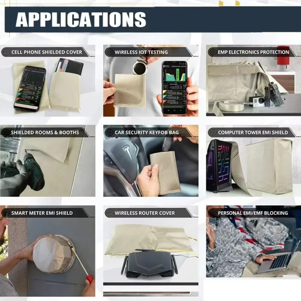 Enhanced Anti-Radiation RFID Shielding Fabric with Conductive Nickel Copper Fibers