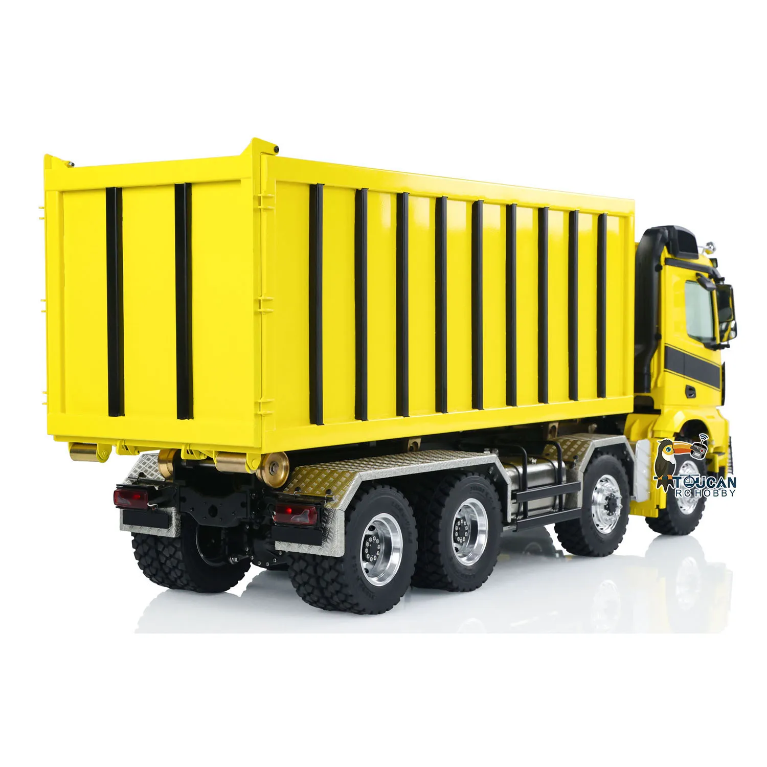8x8 LESU 3363 1/14 Hydraulic RC Dumper Truck Metal Roll On/Off Tipper Waste Bin Car RTR I6S Light Sound System RC Toys Model 5