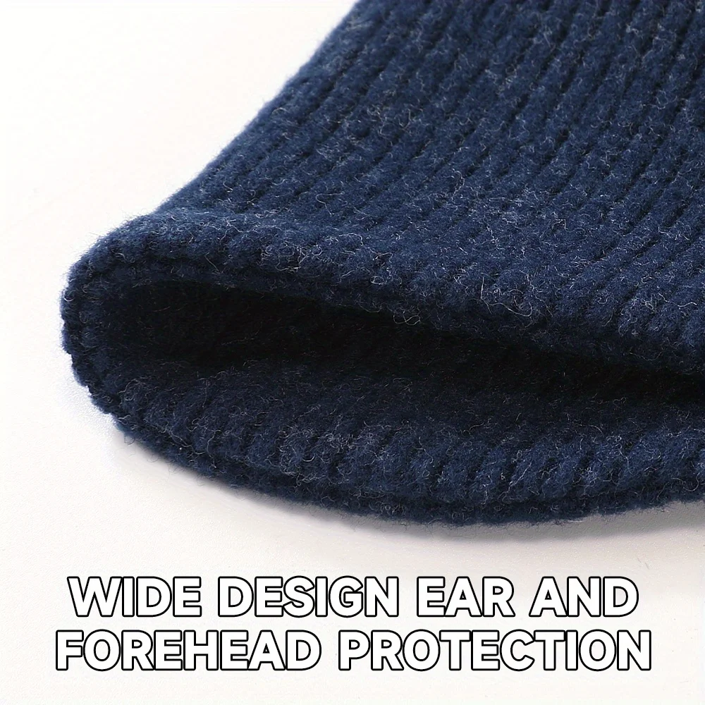 Winter Thermal Headband Winter Thickened Knitted Ear Protection Skiing Sport Band Forehead Warm Outdoor Running Cycling Headwear