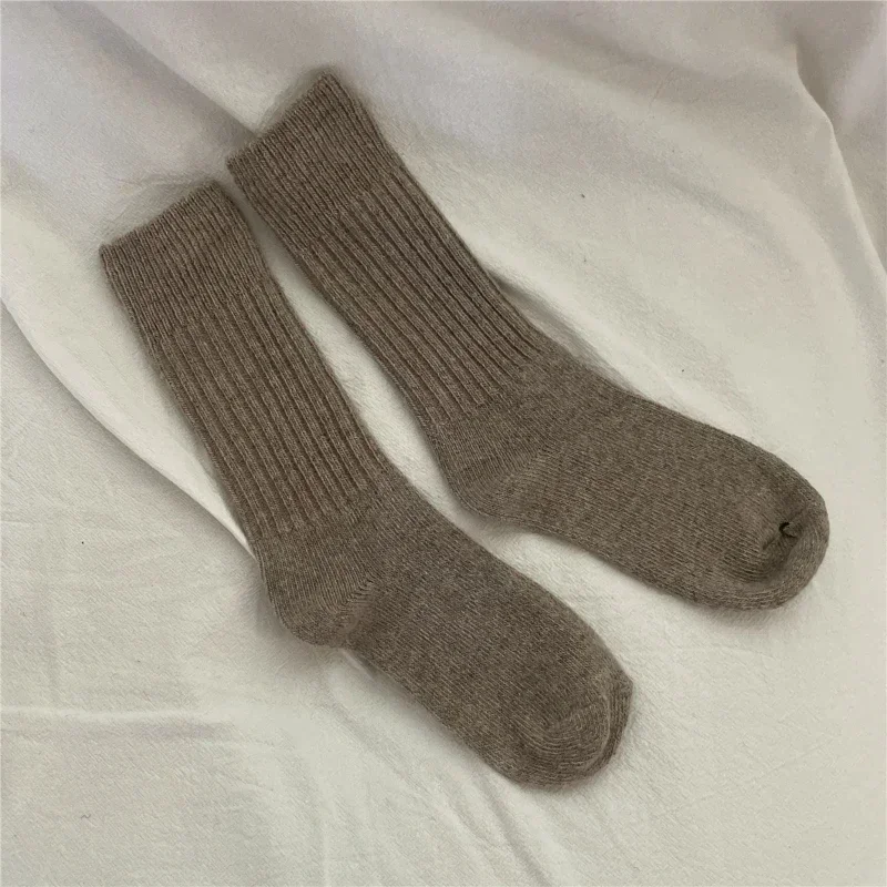 Cozy Wool Cashmere Thermal Socks - Women's Warm Crew Socks