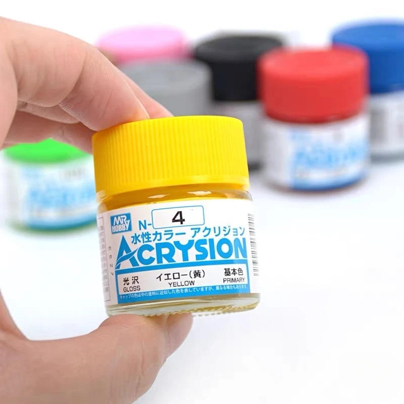 Mr.HOBBY N 시리즈 10ml 브러시 에어브러시 페인팅 취미 DIY 클레이 피규어 군용 모델 채색을 위한 새로운 수성 모델 페인트