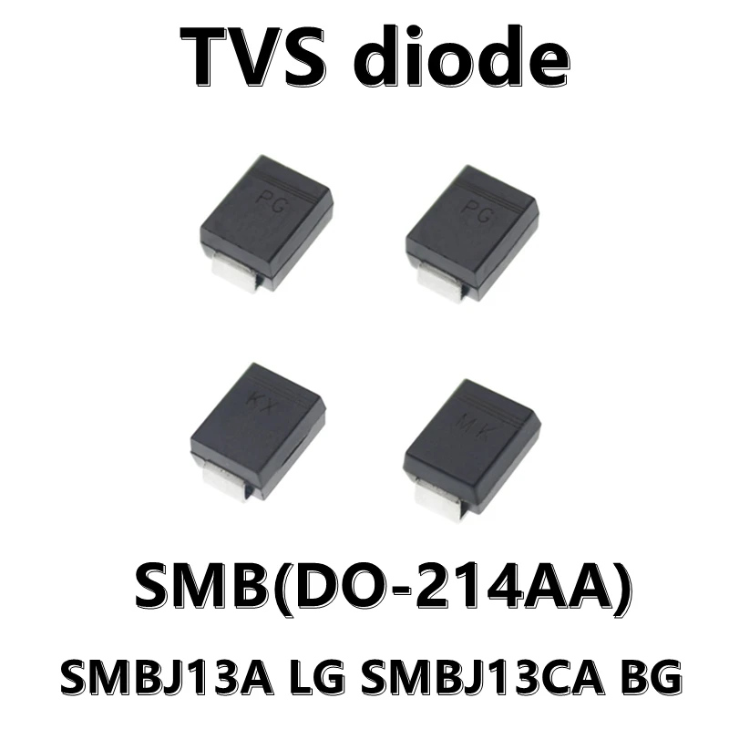 (20 Pz) Smbj13A Lg Smbj13Ca Bg Smd Tvs Diodo Di Soppressione Transitoria Smb Do-214Aa 13V