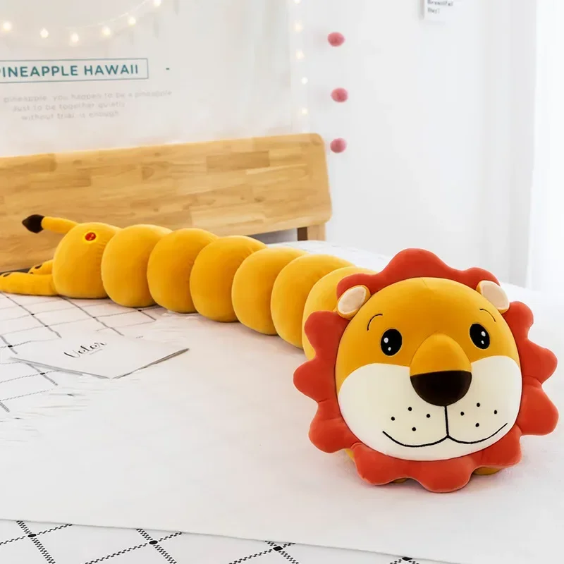 Almohada larga de Animal de dibujos animados para dormir, cojín