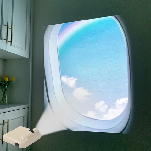 Party Backdrop Projection Lamp Birthday Party Background Wall Photo Props Landscape Projector Light Room Lights Decor