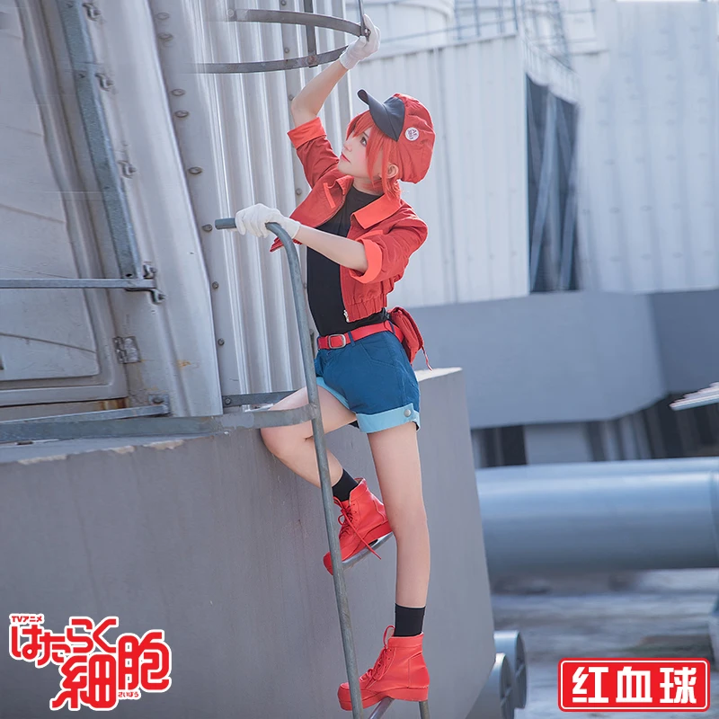 Hataraku Saibou Red Blood Cell Costumes Cells At Work Anime Cosplay