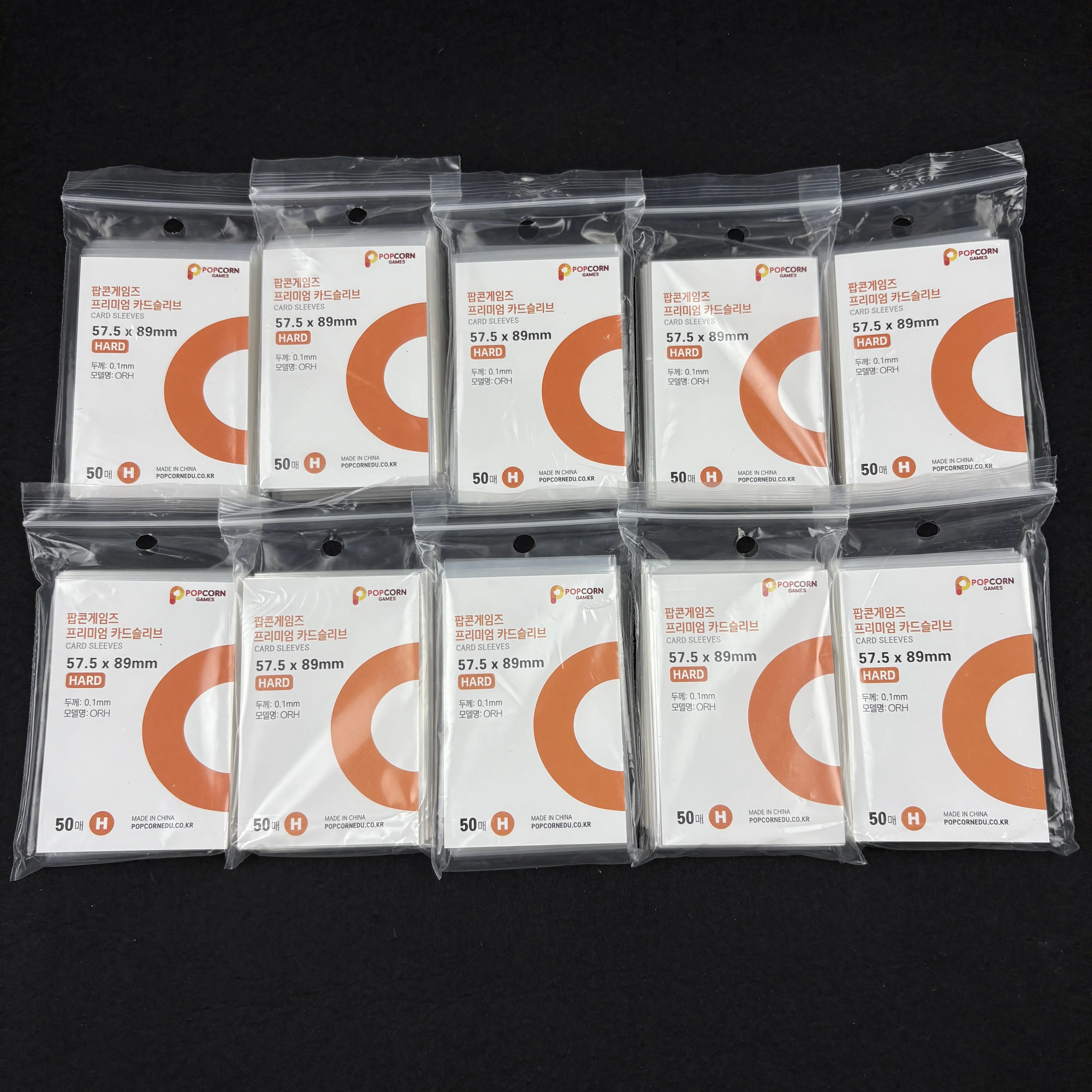 Holographic Photocard Protector Sleeves - Set of 50, Clear 3-Inch Card Holders