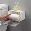 1pcs Toilet Tissue Box Toilet Paper Rack Wall-mounted Bathroom Paper Roll Tube Toilet Paper Boxes 4