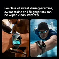SAMZHE Protecteur d'écran pour Apple Watch série 11/10/9/8/7/6 SE/SE2/SE3 40MM-46MM, film de protection à couverture complète en verre trempé 2