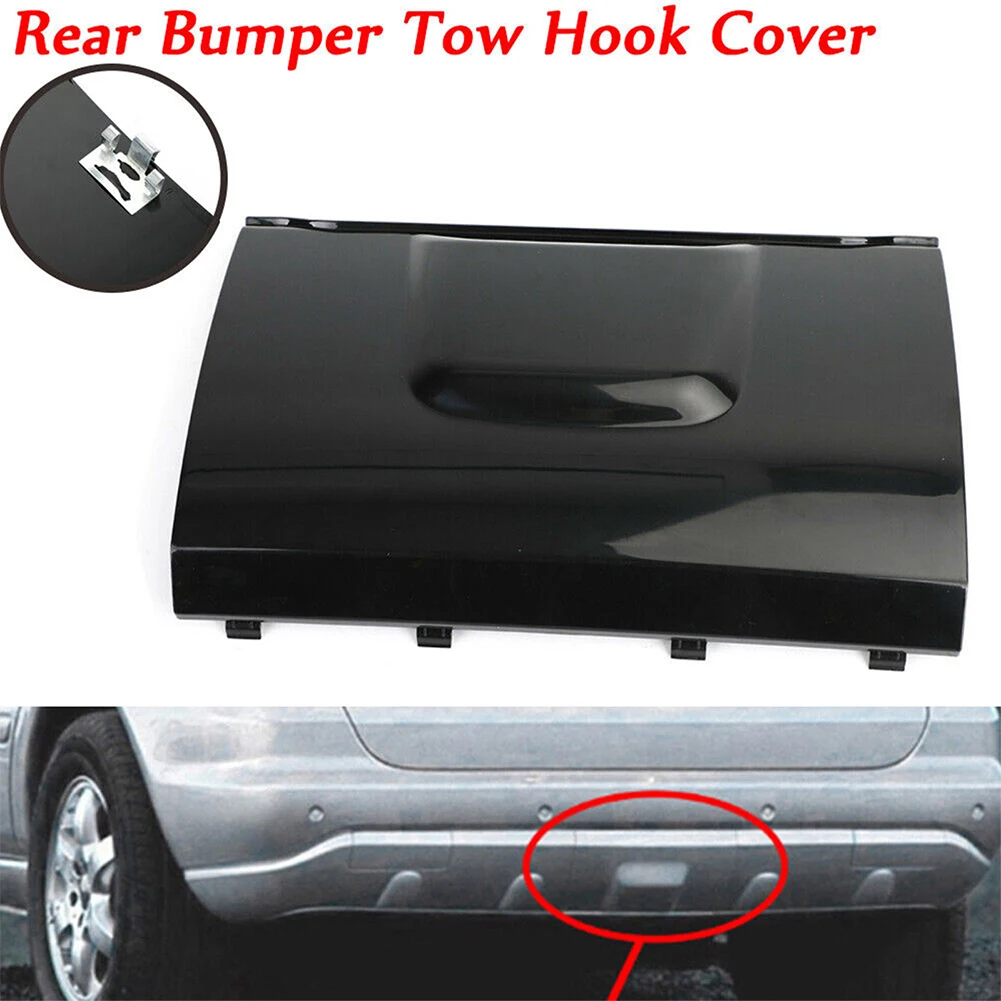 

For BENZ W163 ML320 1998-05 Aut Parts Tow Hook Cover A1638801105 Black Plastic Rear Replacement 1638801105 Durable