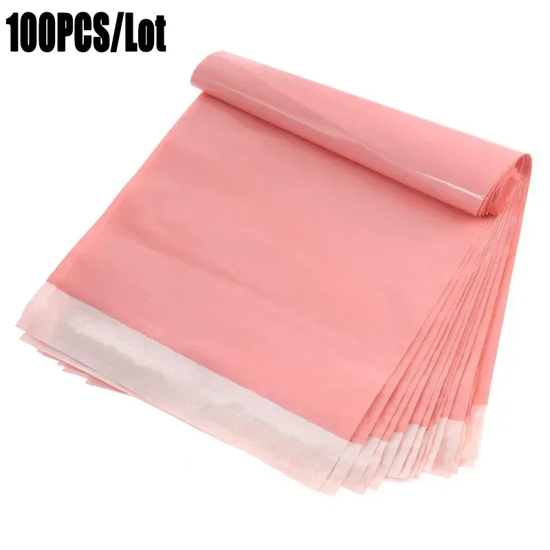 

100pcs/lot light Pink Courier Mailing Shipping Bags Self Seal Envelops Plastic Packaging Bag Plastic Bags For Packing