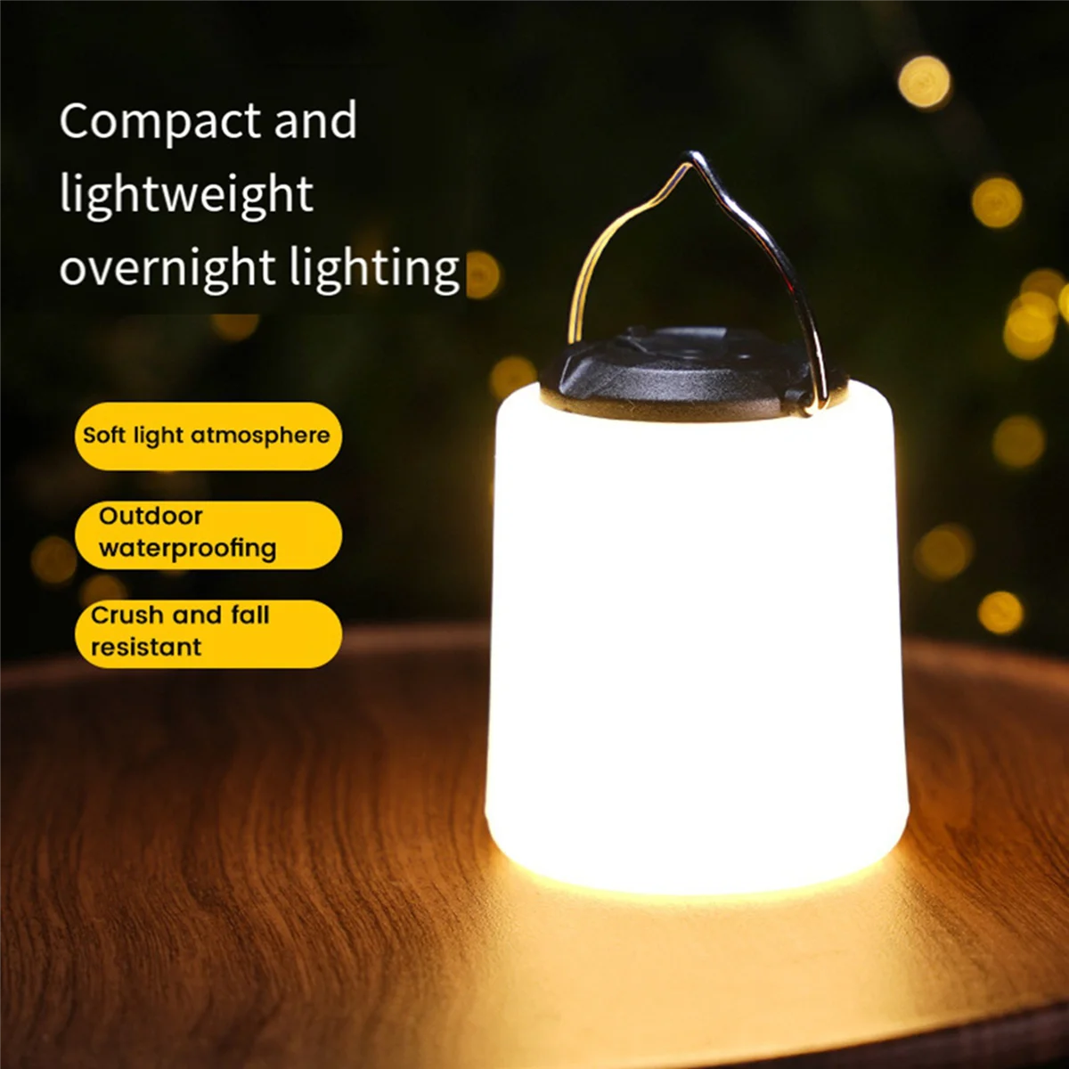 BAAU 2X Rechargeable Camping Light,Outdoor Camping Lantern,Camping Hiking Emergency Waterproof Light