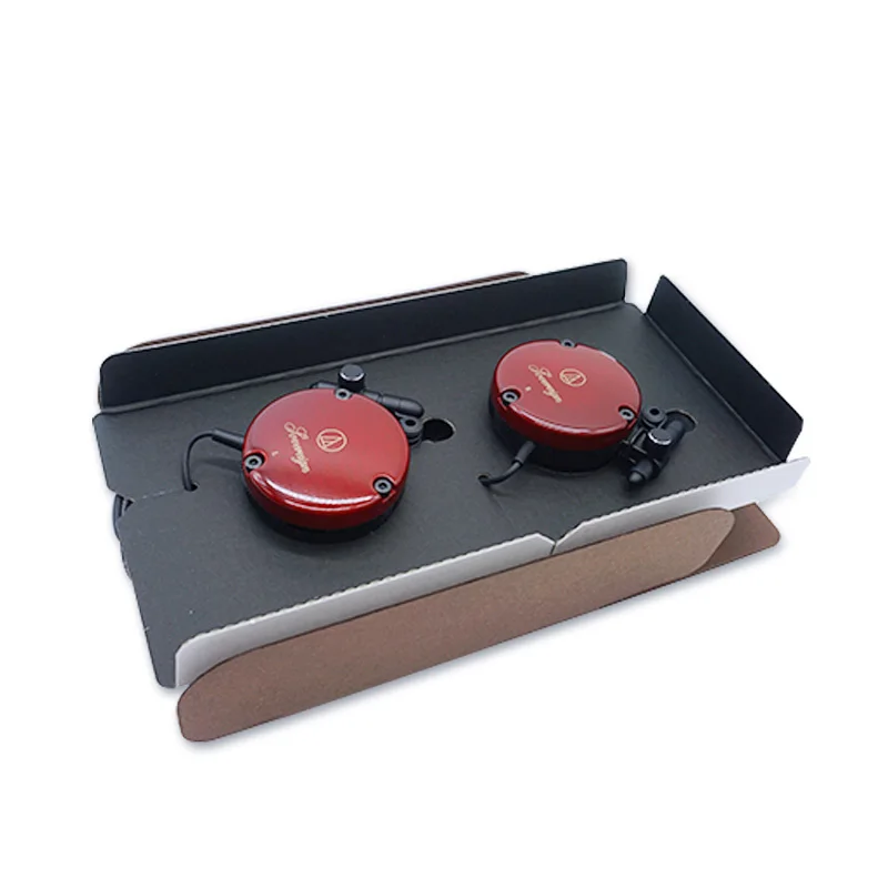 Audio Technica ATH-EW9 Wired Earphones Cherry Wood Earhooks