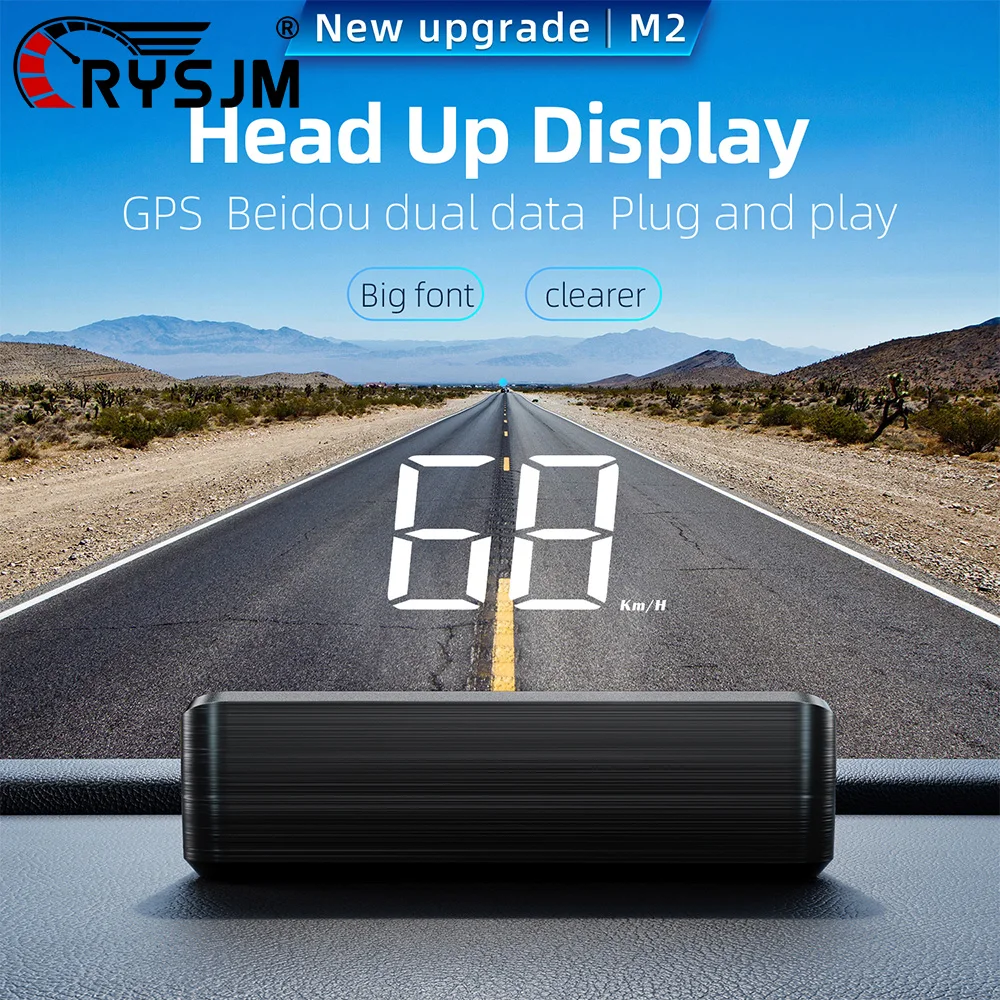 Head Up Display M2 GPS Car Auto Digital Speedometer