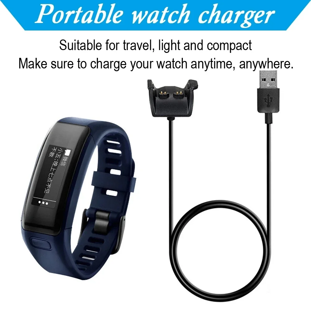 

USB Charger Dock For Garmin Vivosmart HR / HR+ Portable Power Fast Charging Cable For Approach X40 Smart Watch Accessories