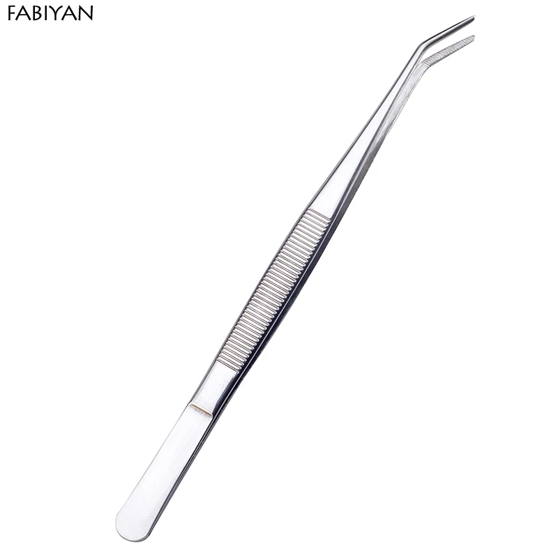 FABIYAN Stainless Steel Nail Art Nippers Tweezers Rhinestones Crystal Sequins Glitter Picking Up Cotton Cleaner Tools Manicure  3