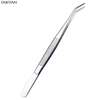 FABIYAN Stainless Steel Nail Art Nippers Tweezers Rhinestones Crystal Sequins Glitter Picking Up Cotton Cleaner Tools Manicure  3