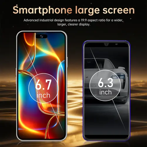 IVMI 17 Pro Max 6.7" Smartphone 3GB+16GB 5MP+13MP Camera Bluetooth Wi-Fi Google Supported Mobile Phone - Image 4