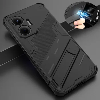 Car Magnetic Armor Shockproof Phone Cases for Xiaomi Poco F7 Ultra F6 X5 X6 X7 M6 Pro 4G 5G Kickstand Back Cover Coque Fundas