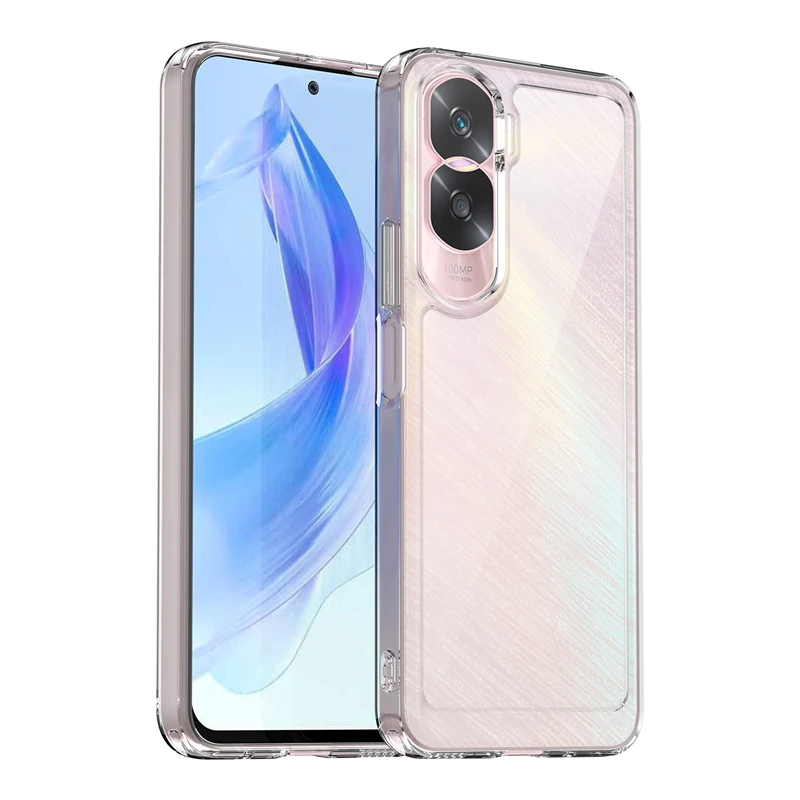 Per Honor 90 Lite Custodia Per Honor 90 Lite 100 Shell Skin-Feel Glassato Trasparente Full Cover Custodie Morbide Per Honor 90 Lite