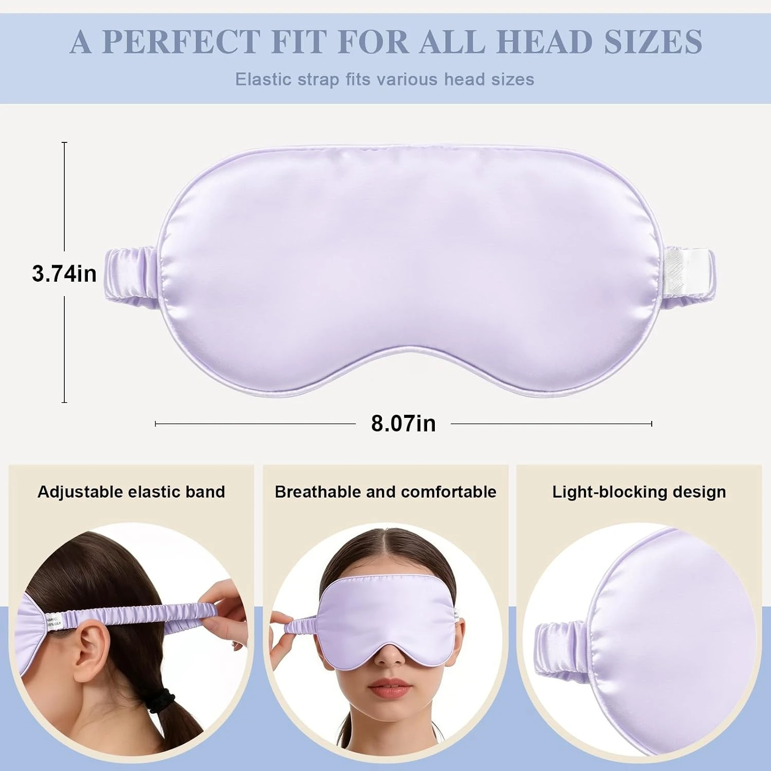 Luxury Sleep Goggles - Silk Eye Mask for a Restful Night and Relaxing Travel Experience