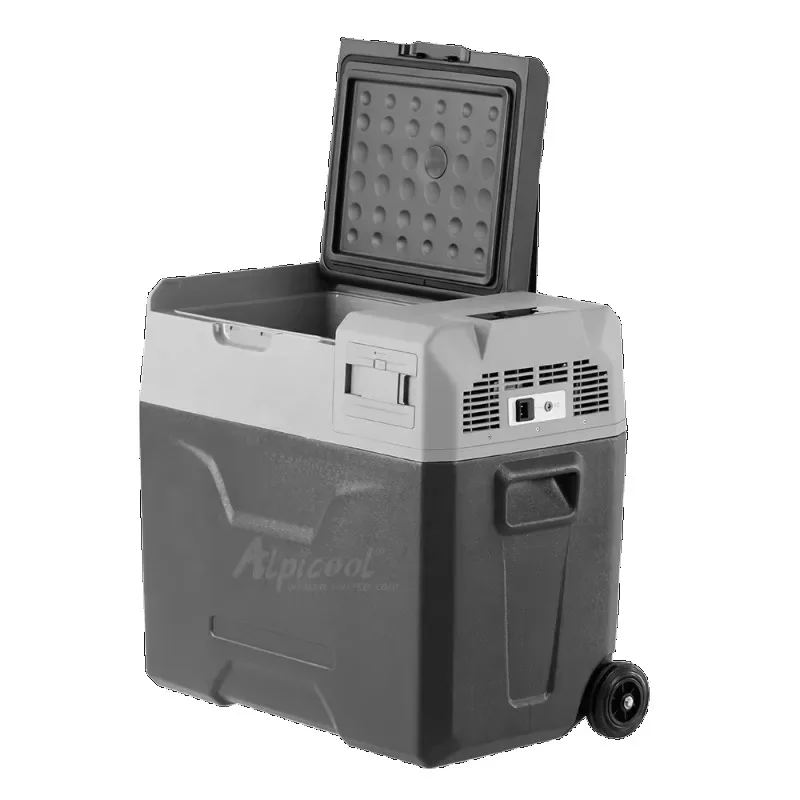ECX50 Portable Car Refrigerator With Smooth Roller Three-stage Adjustable Rod USB Charging APP Control Removable Battery
