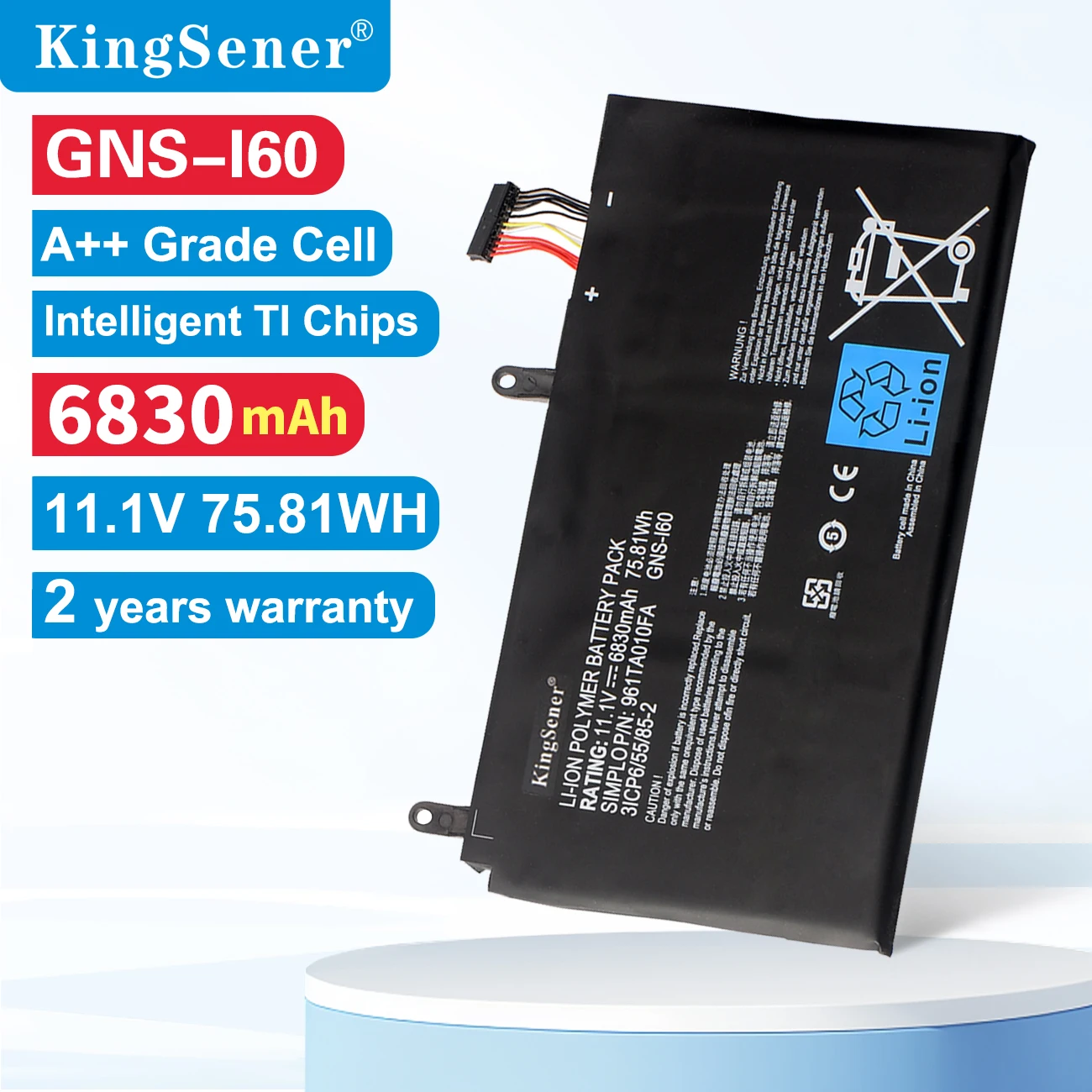 

KingSener New GNS-I60 Laptop Battery For GIGABYTE P35K P37X P57X P35G P35N P35W P35X P37W P57W 961TA010FA 31CP6/55/85-2 GNS-160