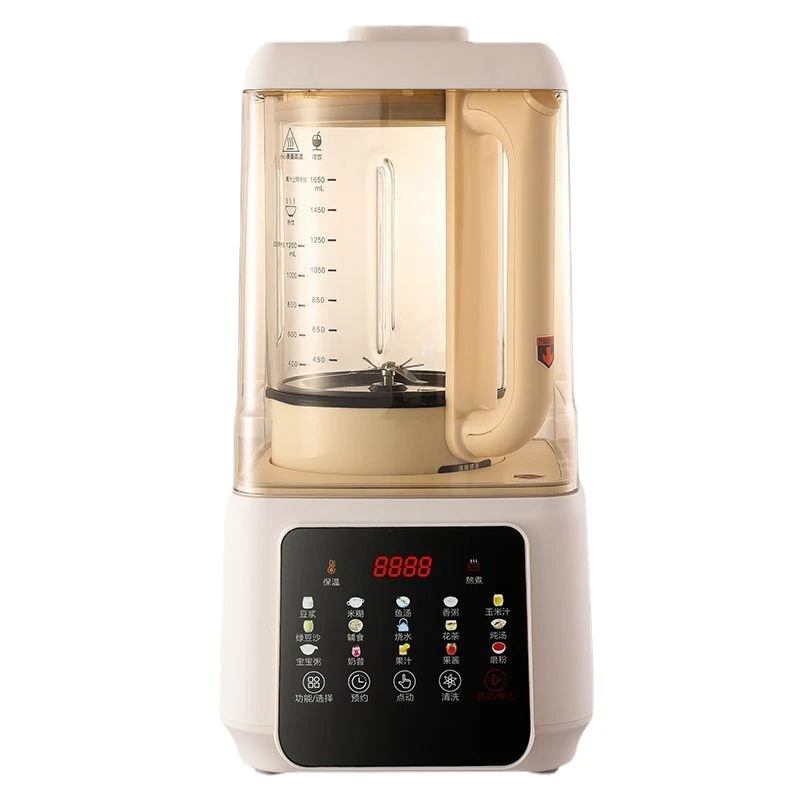 1500ml Wall Breaker Automatic Intelligent Temperature Control Home Kitchen Multifunctional Cooking Filterless Soymilk Maker