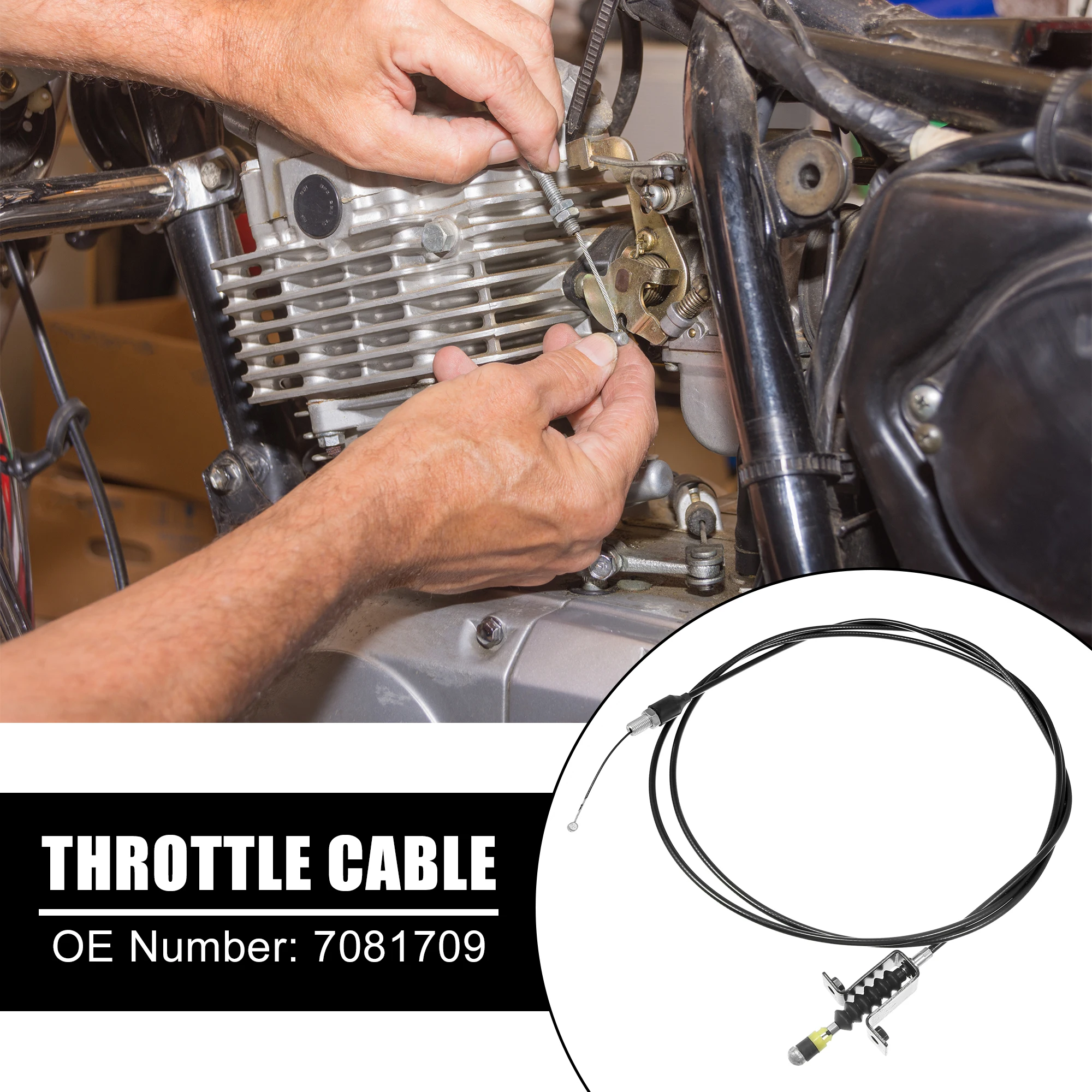X Autohaux 7081709 Car Throttle Cable for Polaris RZR 800 2014 for Polaris RZR S 800 INTL EFI ISRAEL 2014 S EPS
