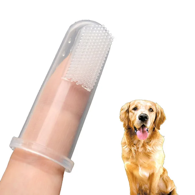 Dog Toothbrush Soft Silicone Fingerbrush for Dogs Teeth Cleaning Pet Dental Care Dental Health Tooth Brush for Small Large Dogs 1
