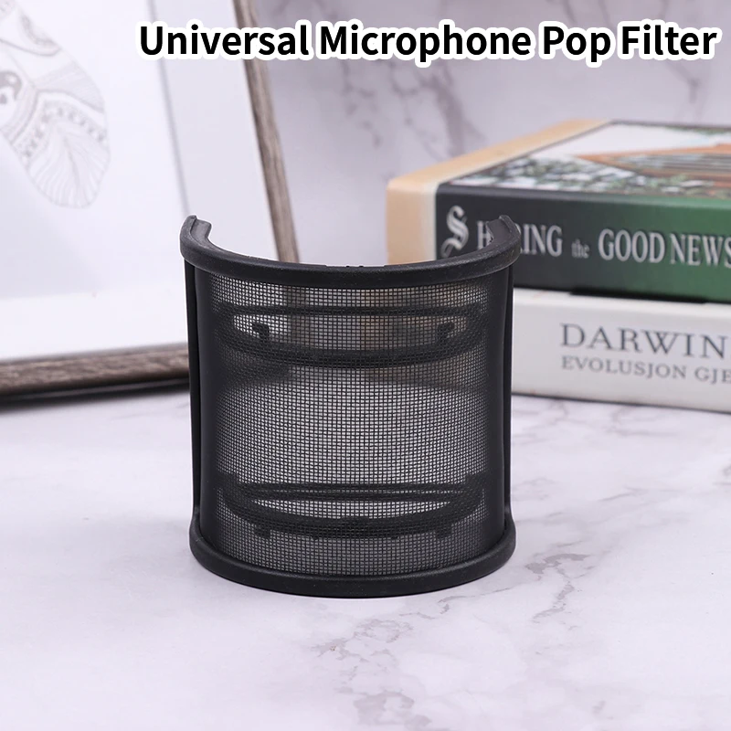 Universal Microphone Pop Filter 1pc Condenser Microphone PC Studio Recording Metal Windscreen