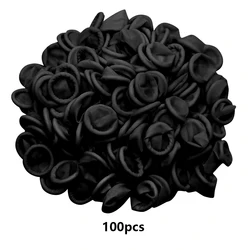 Disposable Finger Cots - Protective Rubber Gloves for DIY Crafting and Epoxy Resin Projects (100 Pack) (Black)
