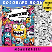 1pc,Adult Coloring Book,Teenagers Coloring Book,25 Different Patterns,100gsm Thick Paper,Stress Relief,Birthday Gift 1