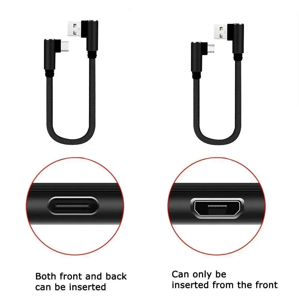 Fast Charging Double Elbow 90 Degree Multi-Connector Cable
