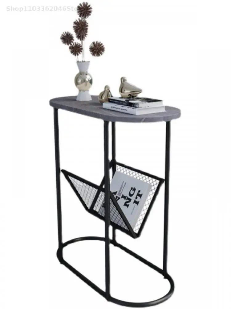 Light Luxury Extremely Narrow Side Table Living Room 20cm Sofa Gap Small Coffee Table Storage Side Cabinet Internet