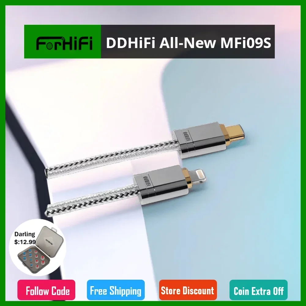 

DD ddHiFi All-New MFi09S Light-ning to TypeC OTG Data Cable with Double Shielded Structure and Obvious Sound Quality Improvement
