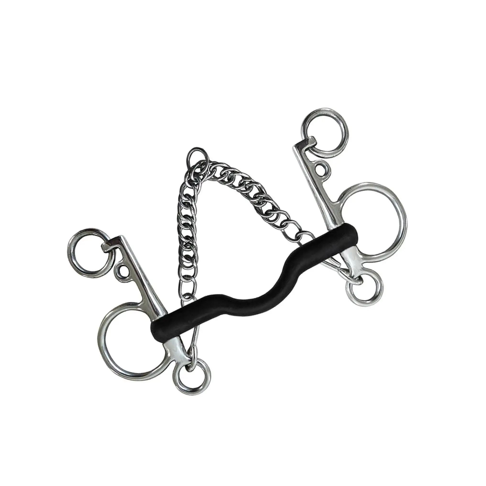 horse-bit-w-curb-hooks-chain-harness-for-training-equipment-equestrian