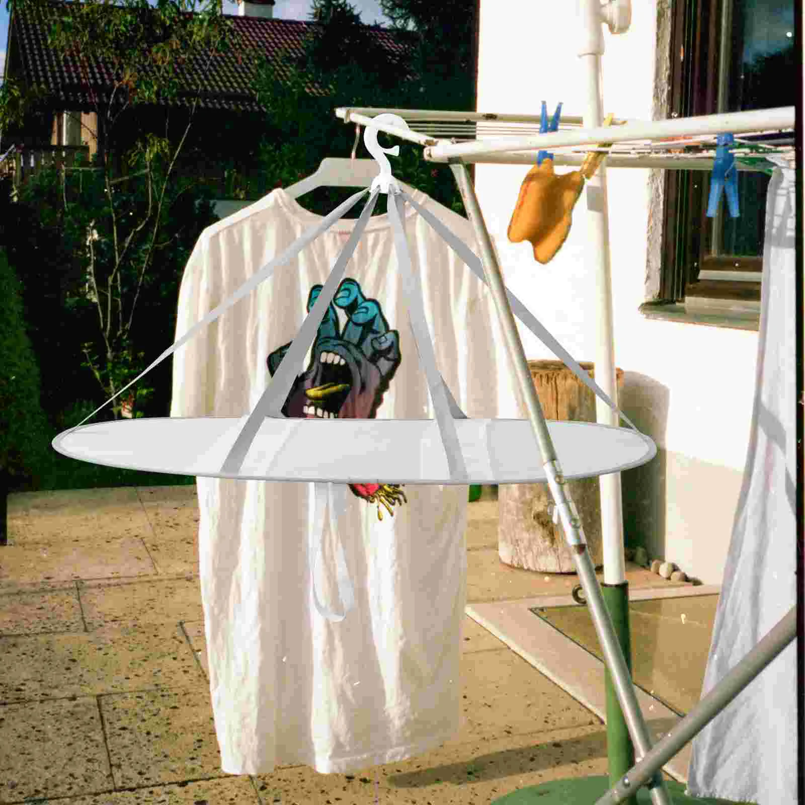 Drying Rack Clothes Laundry Sweater Dryer Hanging Mesh Clothing Foldable Net Flat Folding Racks Dry Indoor Socks Basket Cloth 2
