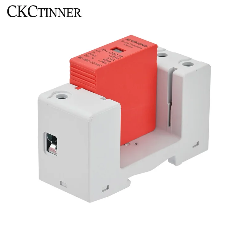 AC SPD Power Surge Protective Device Arrester Low Voltage House 1/2/3/4 Pole Surge Voltage Protection 275V 385V 20KA 40KA 60KA surge protector voltage protector over voltage protector