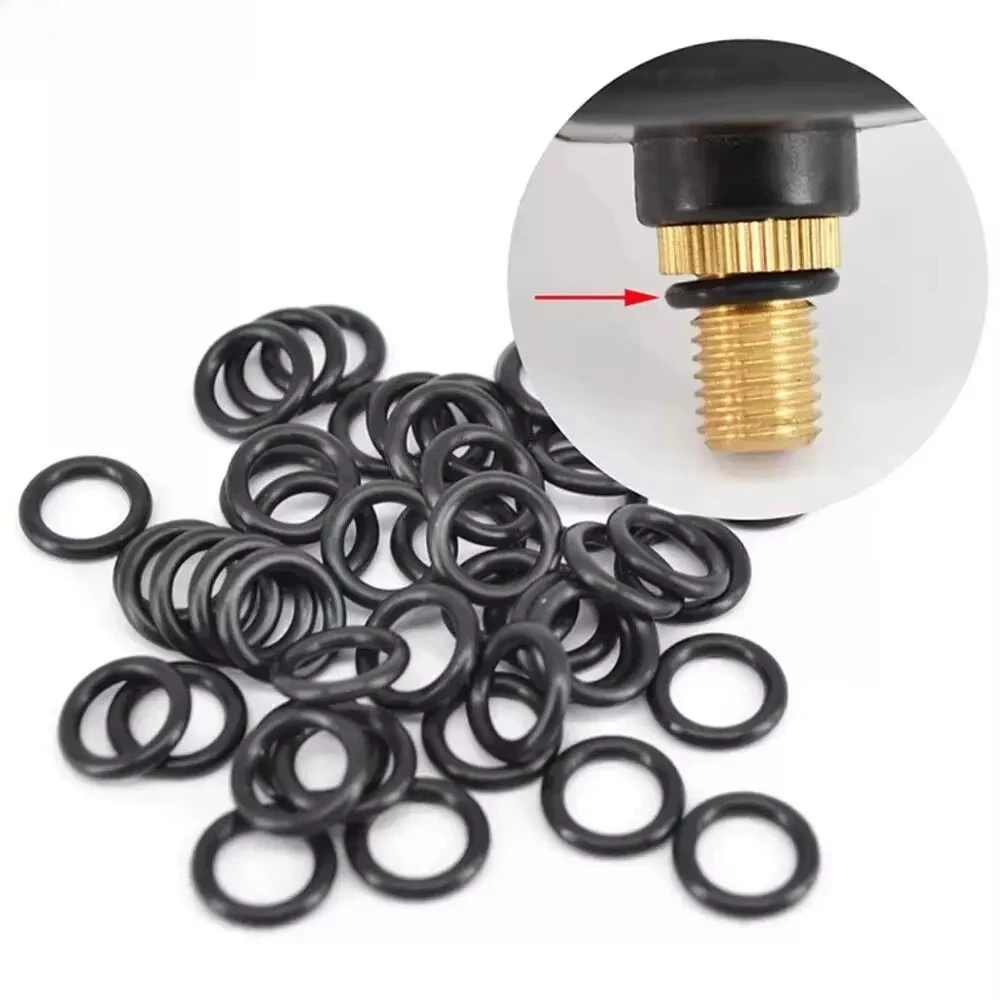 50 anneaux caoutchouc noir pour indicateurs de touche et supports cannes accessoires pêche