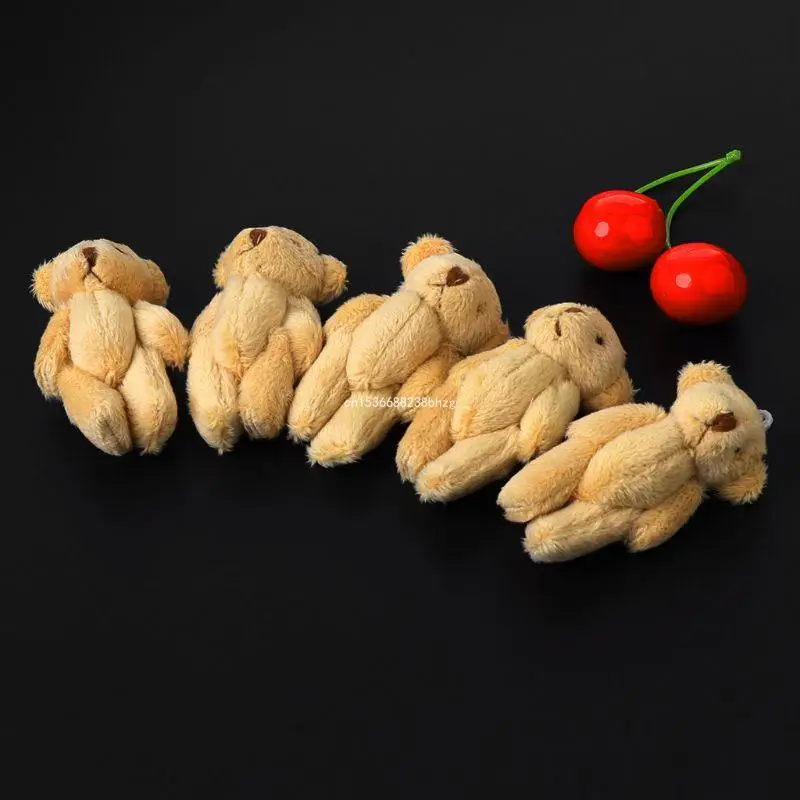 1 Pièce Pendentif En Peluche Avec Ours Cartoon, Porte-Clés